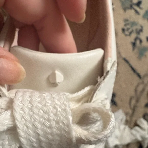 Kate Spade Women's Fez Sneakers in White and Pink - Picture 11 of 14